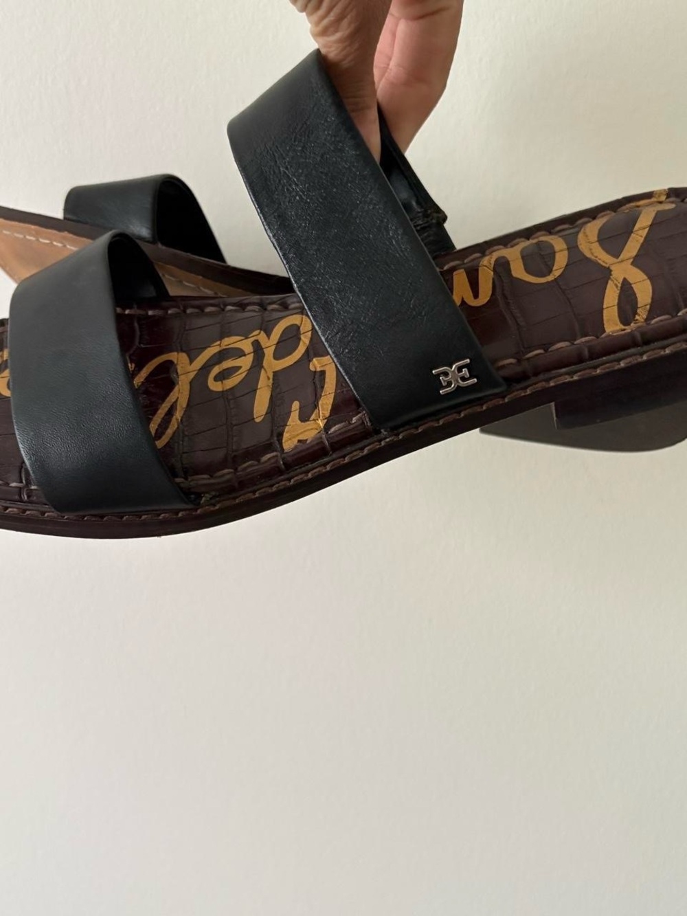 Sam Edelman brown croc print slide sandals Size 9.5 - Picture 5 of 8